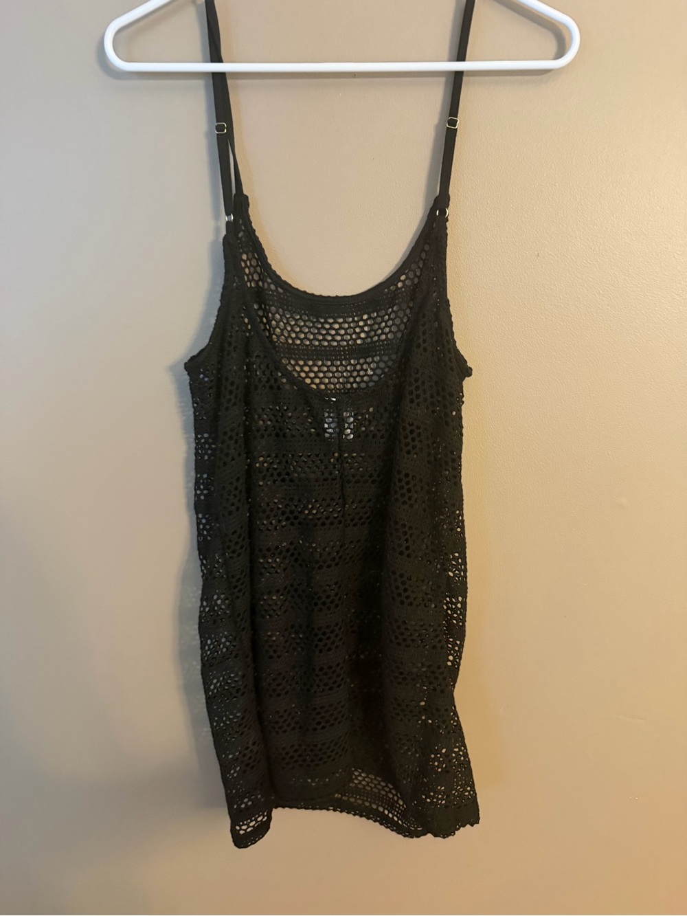wild fable Black Crochet cover up